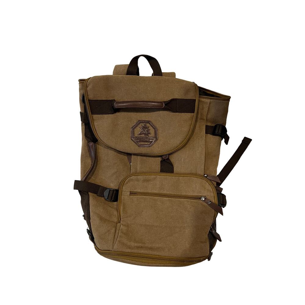 Colorful Travel Canvas Top Loading Backpack